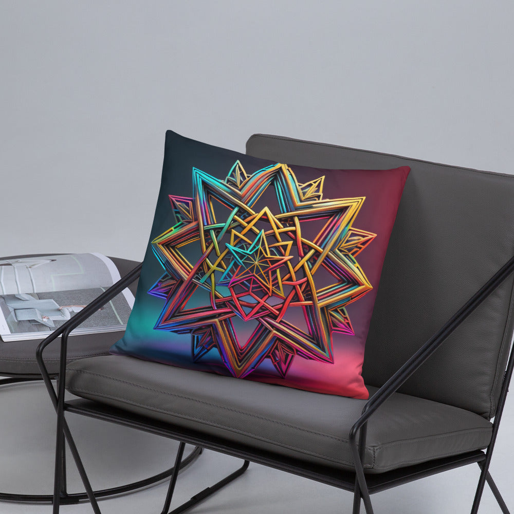 Futuristic Shine | Star of David | Pillow Case