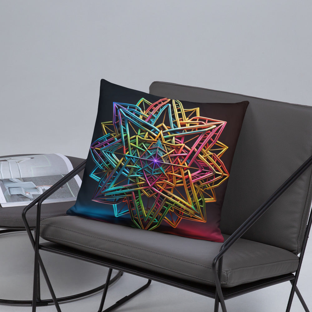 Futuristic Shine | Star of David | Pillow Case