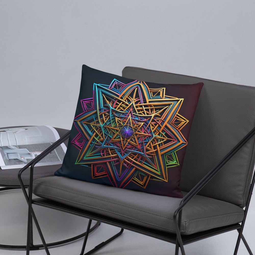 Futuristic Shine | Star of David | Pillow Case