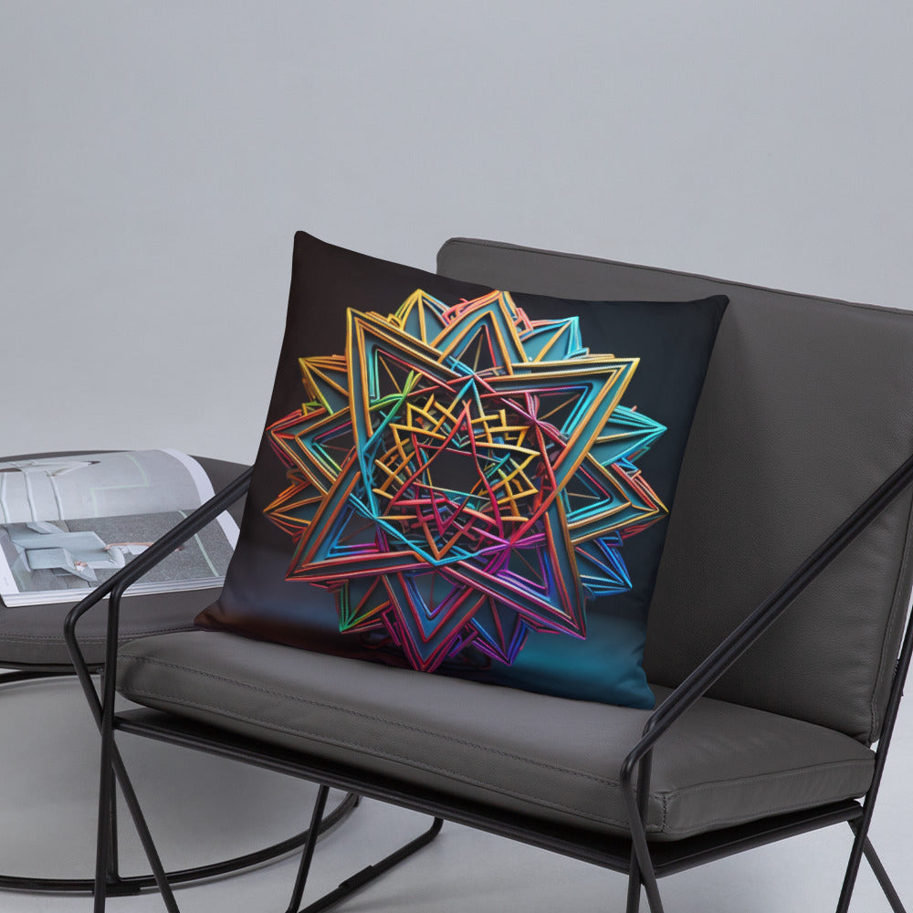 Futuristic Shine | Star of David | Pillow Case