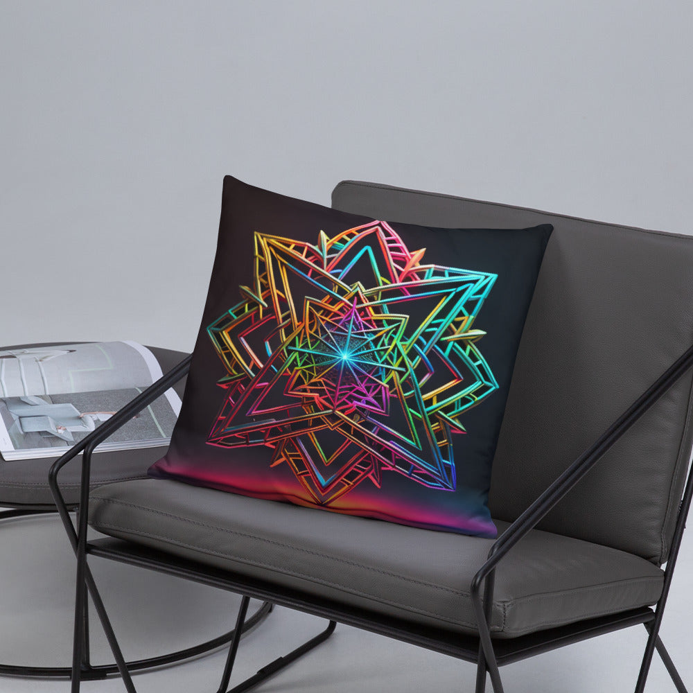 Futuristic Shine | Star of David | Pillow Case
