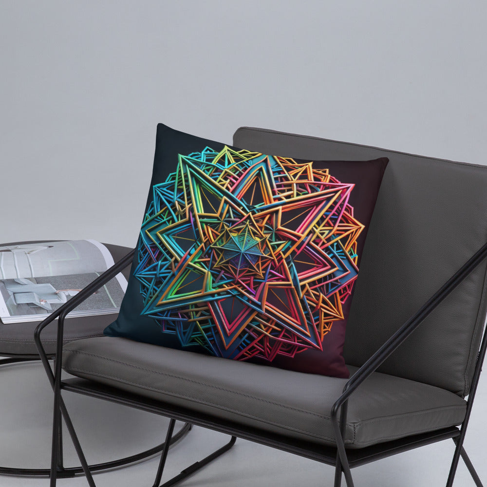 Futuristic Shine | Star of David | Pillow Case