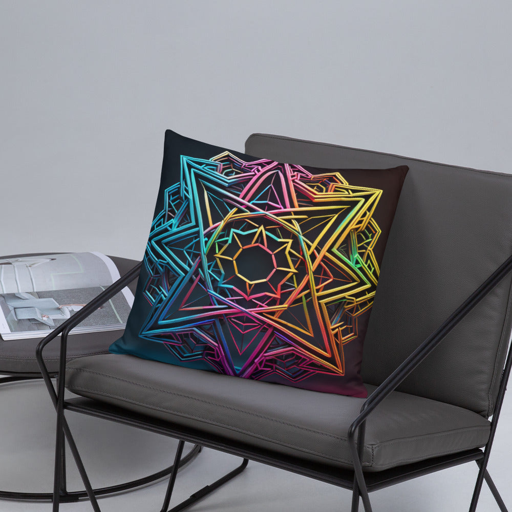 Futuristic Shine | Star of David | Pillow Case