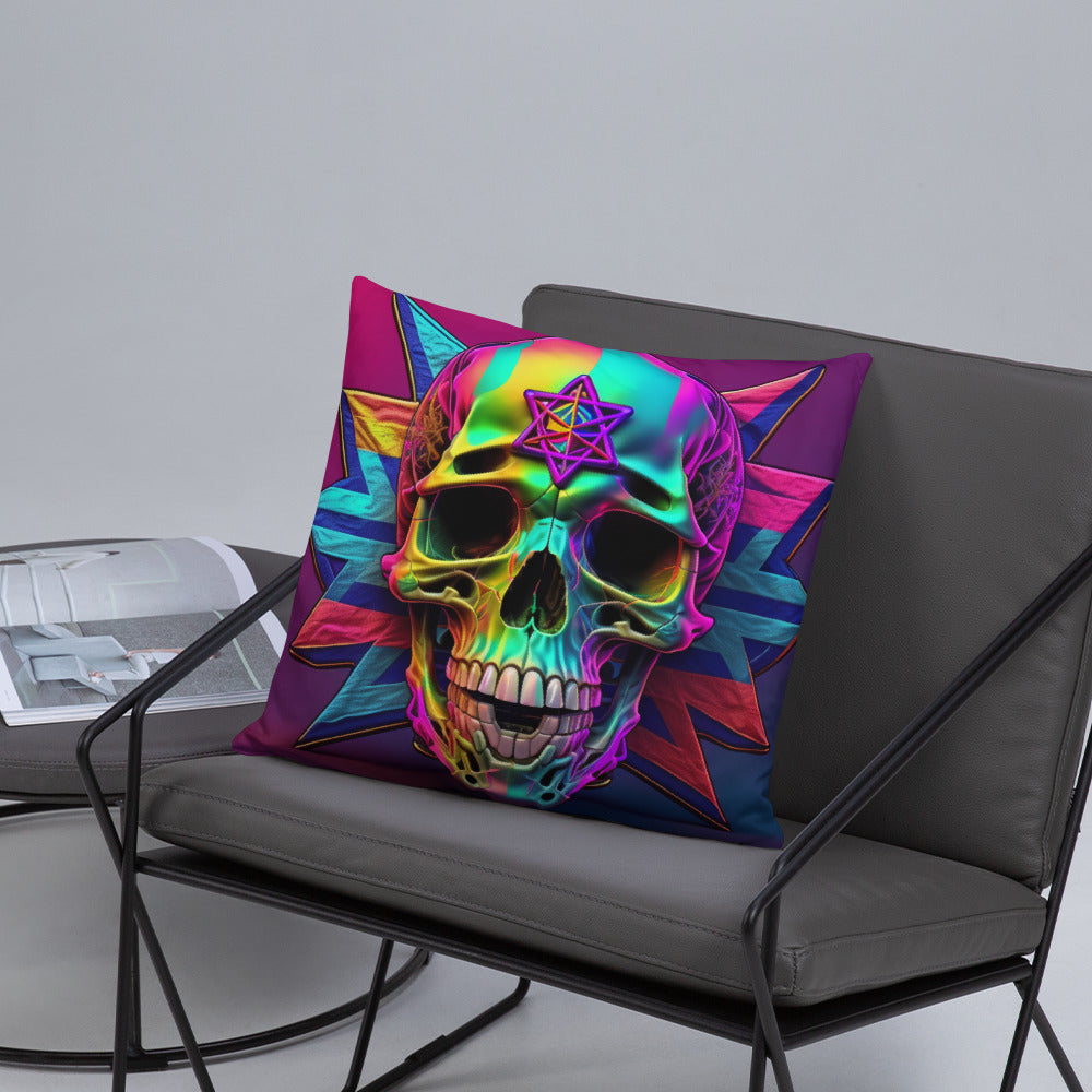 Cromo Skull | Star of David | Pillow Case