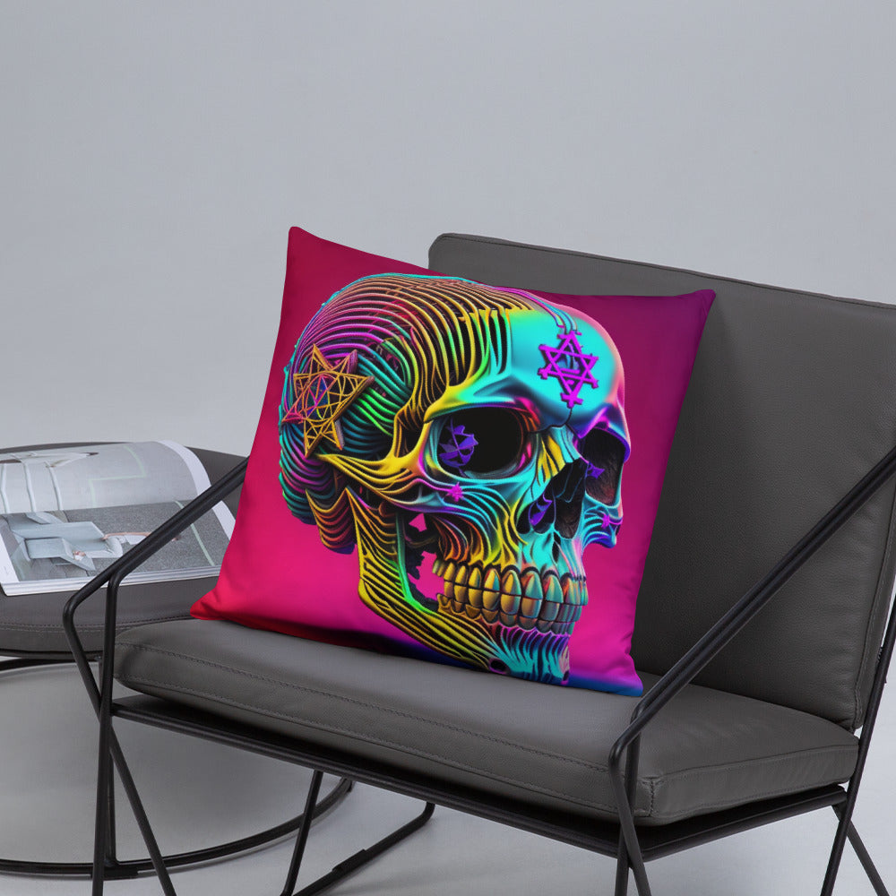 Cromo Skull | Star of David | Pillow Case