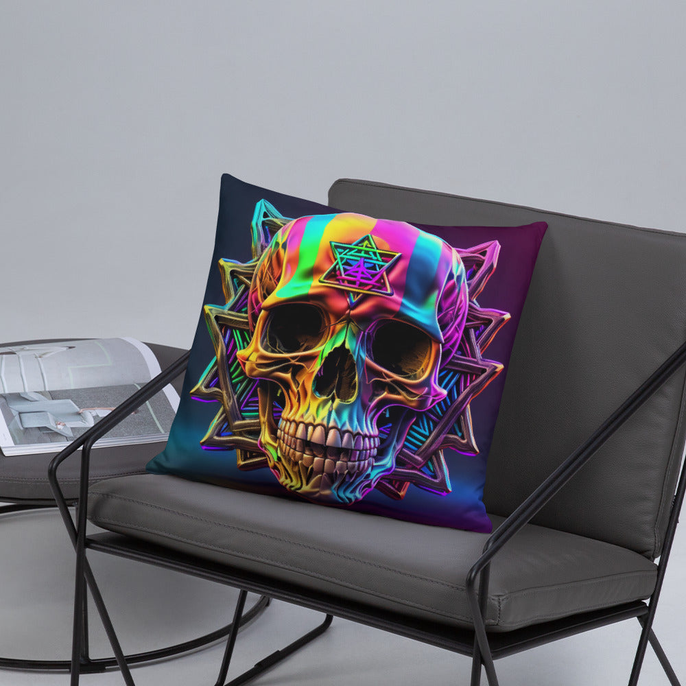 Cromo Skull | Star of David | Pillow Case