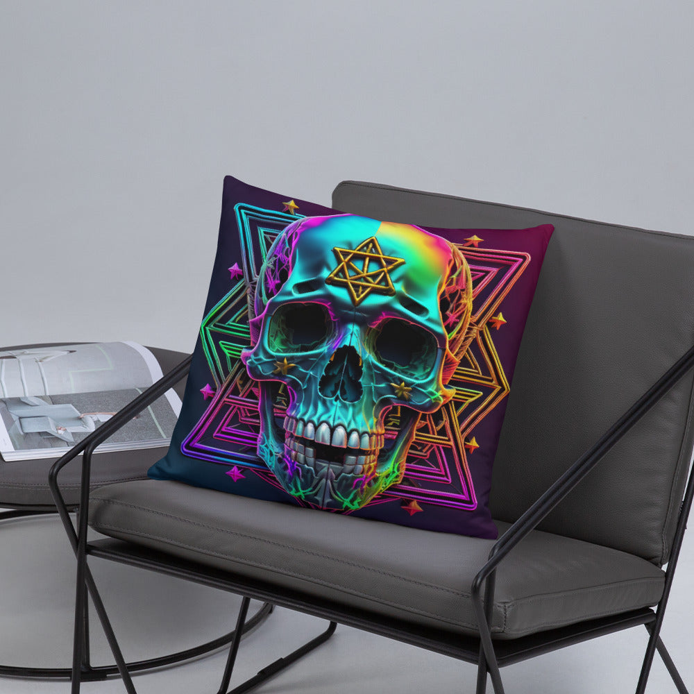 Cromo Skull | Star of David | Pillow Case
