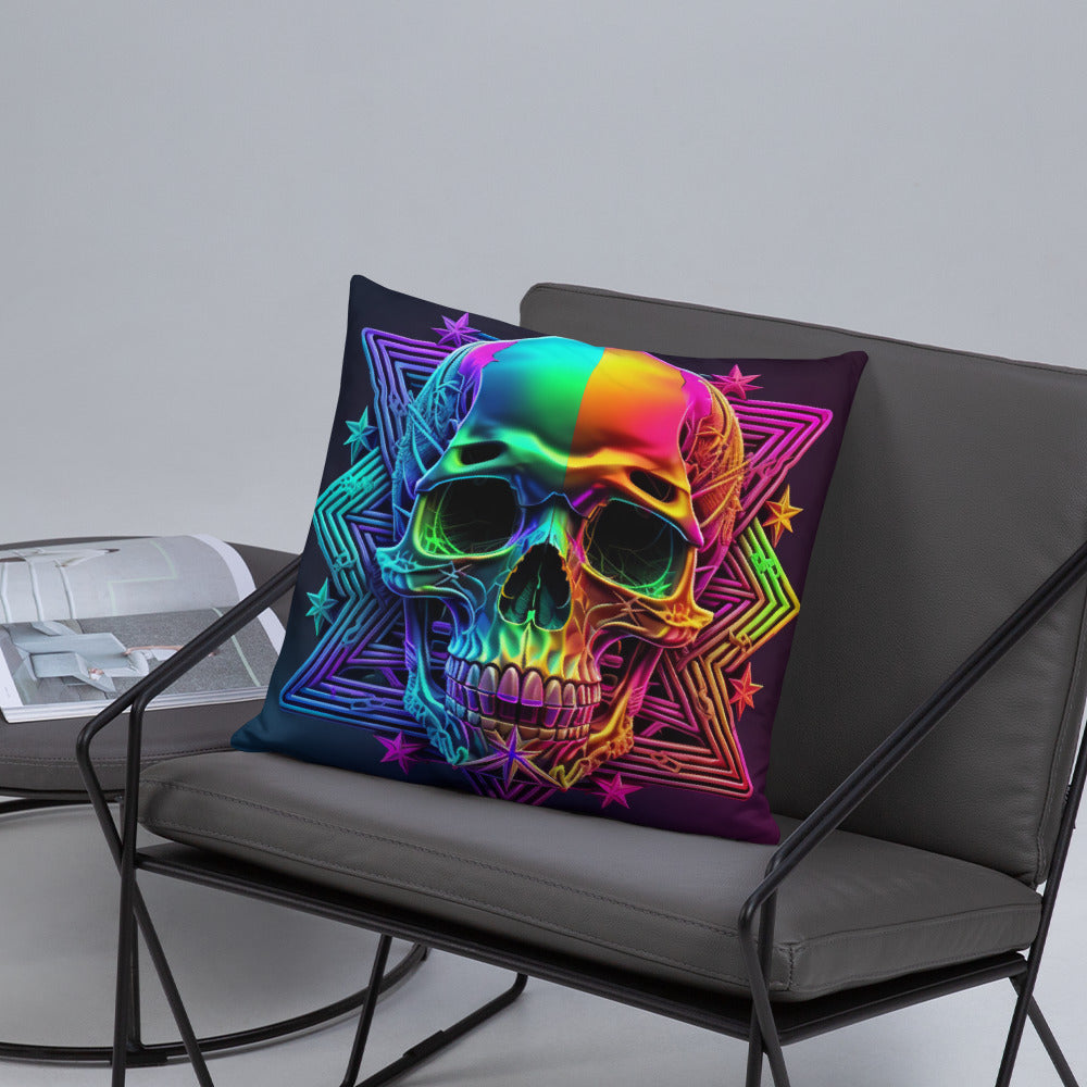 Cromo Skull | Star of David | Pillow Case