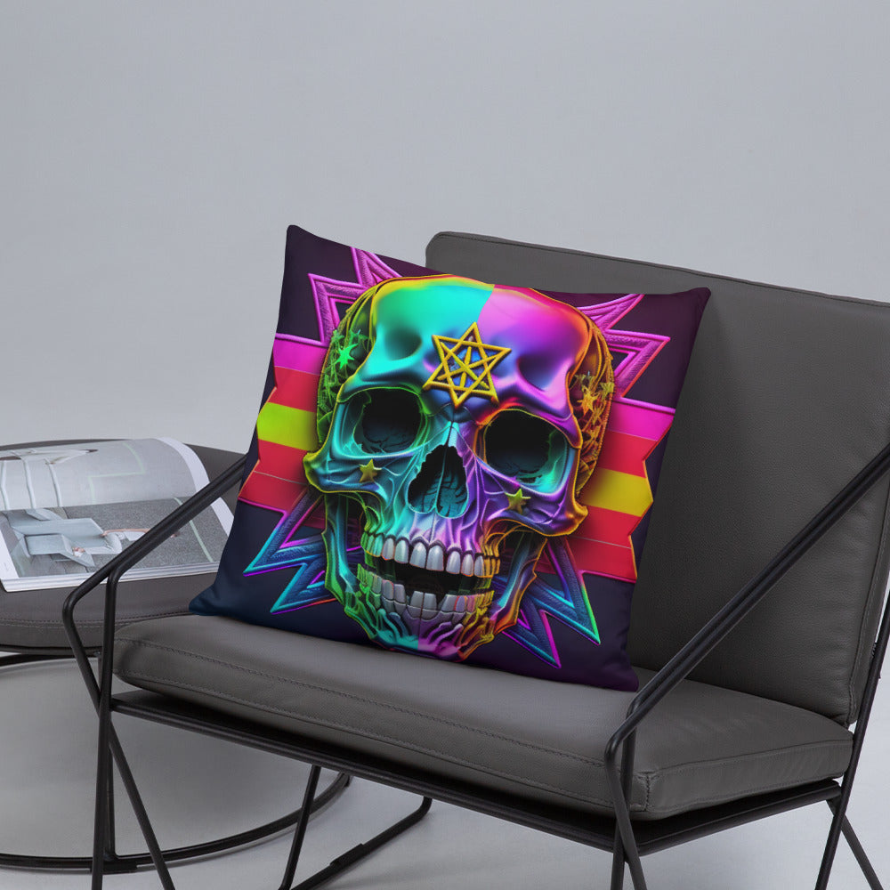 Cromo Skull | Star of David | Pillow Case