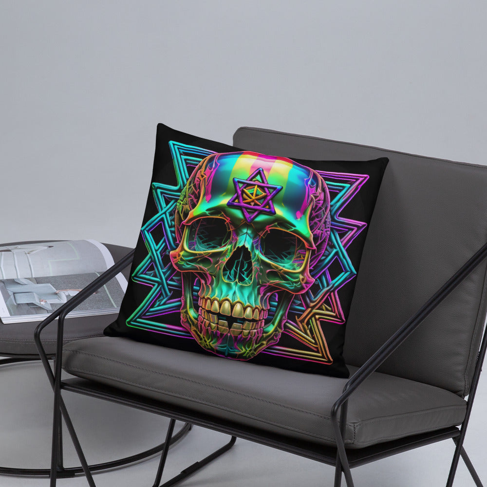 Cromo Skull | Star of David | Pillow Case