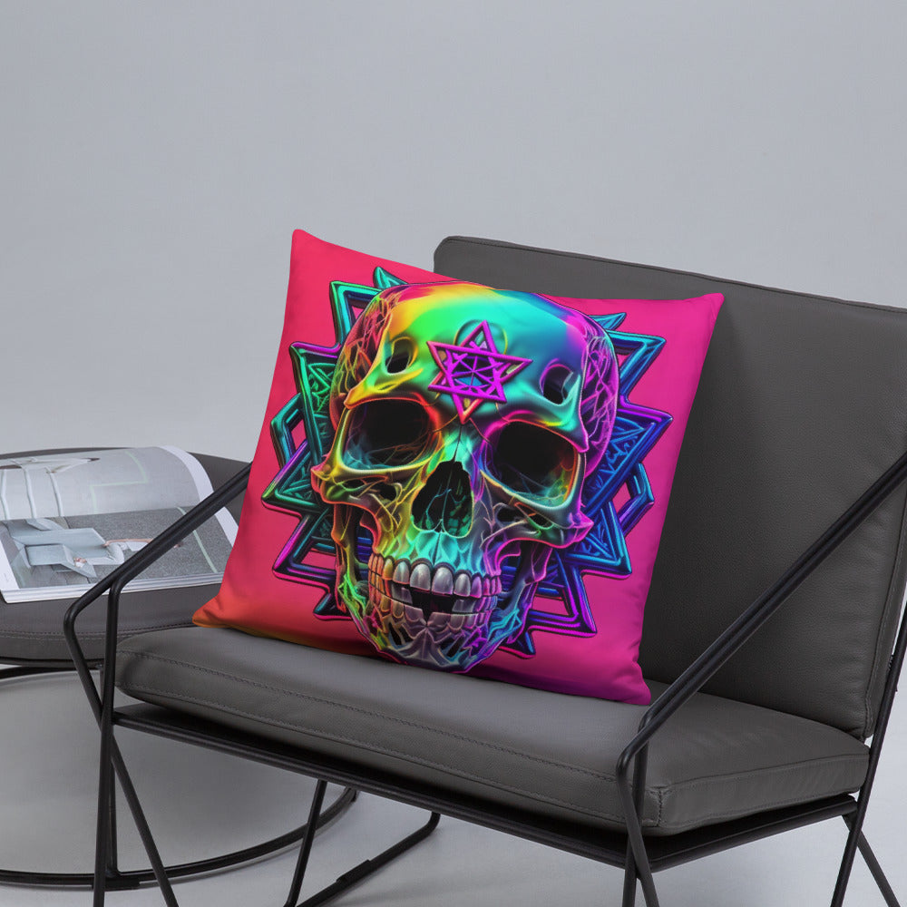 Cromo Skull | Star of David | Pillow Case