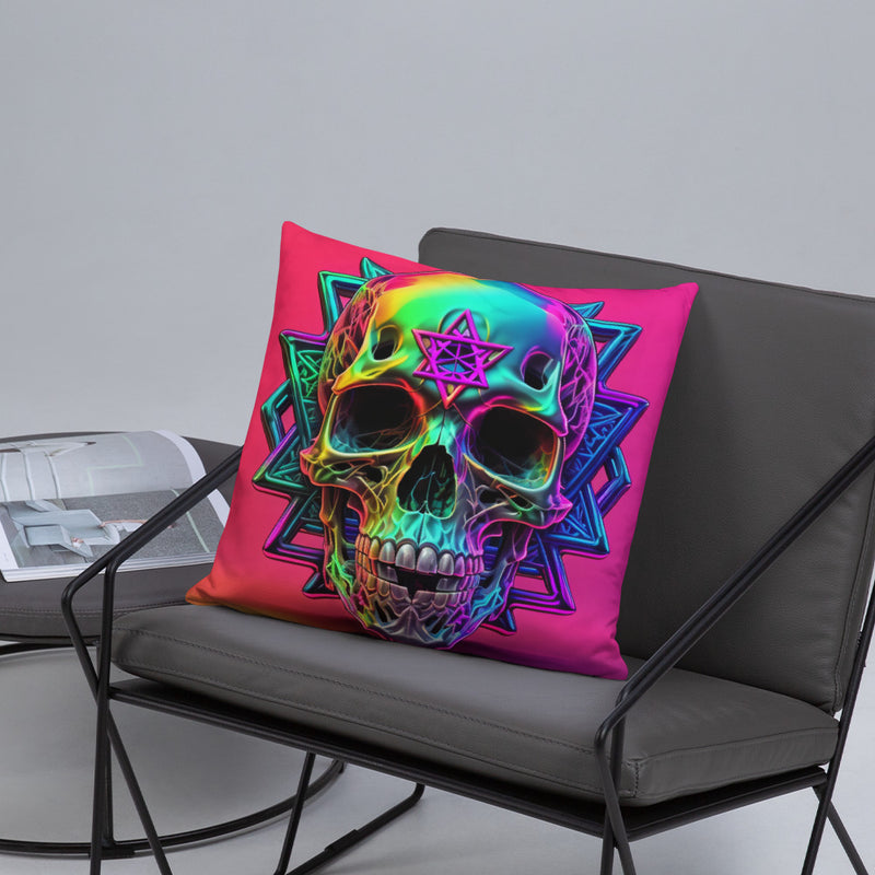 Cromo Skull | Star of David | Pillow Case