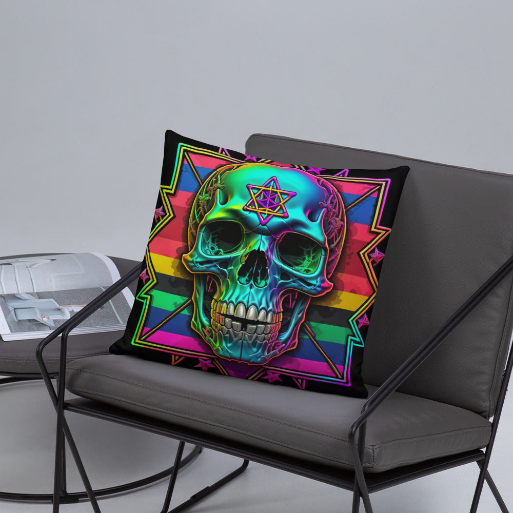 Cromo Skull | Star of David | Pillow Case