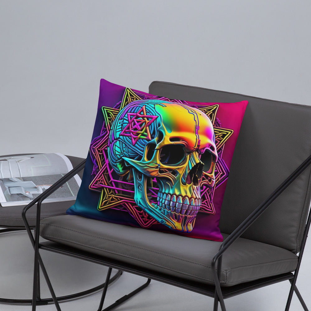 Cromo Skull | Star of David | Pillow Case