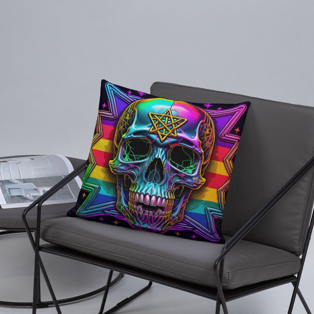 Cromo Skull | Star of David | Pillow Case