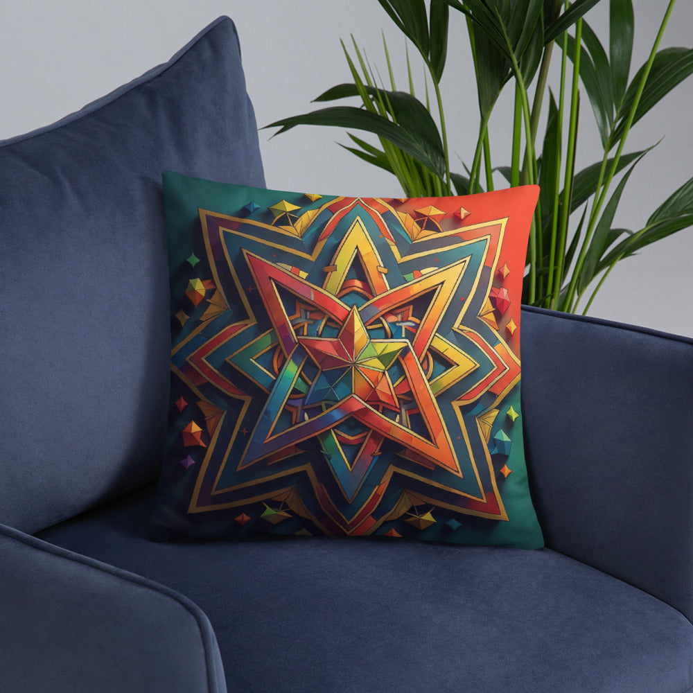 Vibrant Song | Star of David | Pillow Case