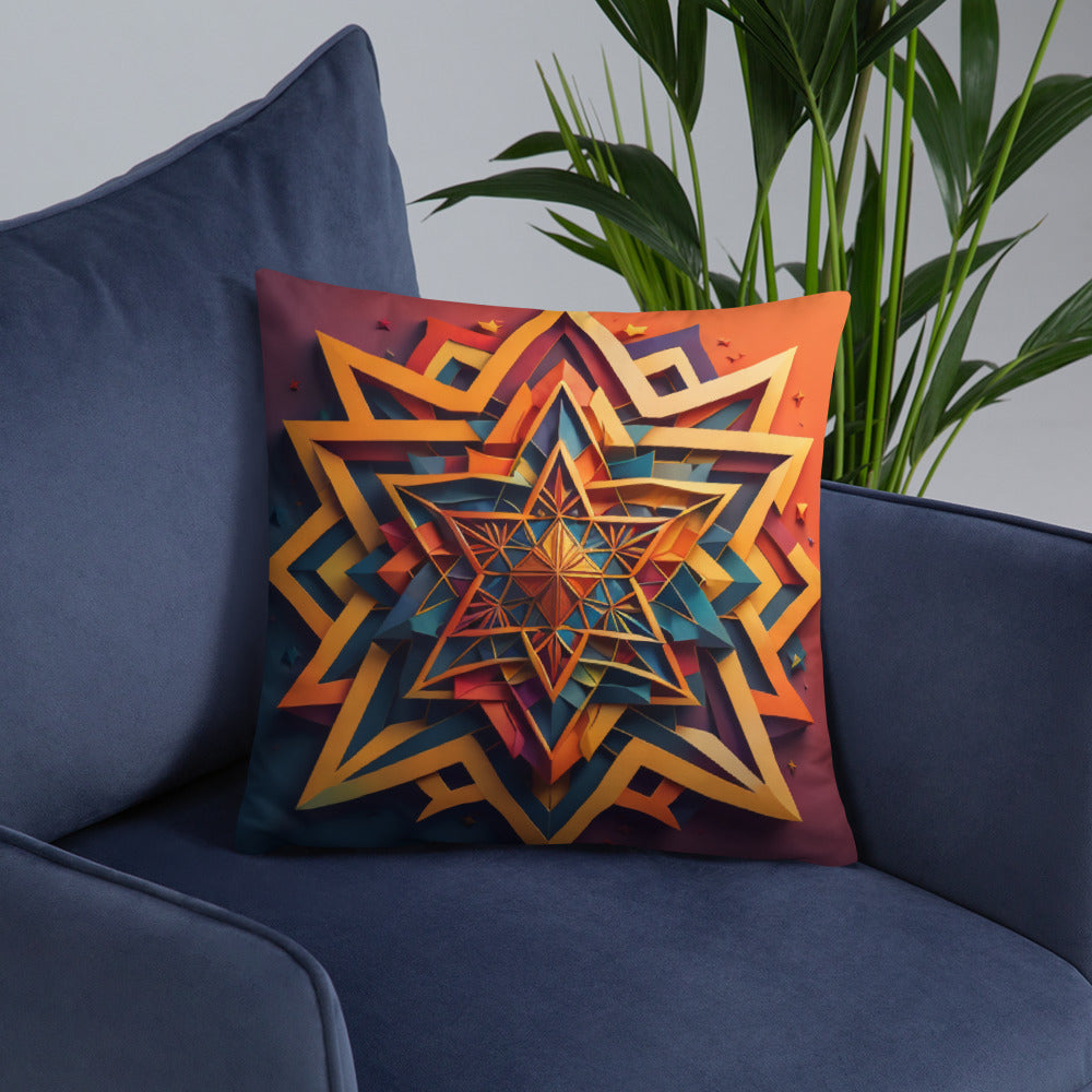 Vibrant Song | Star of David | Pillow Case