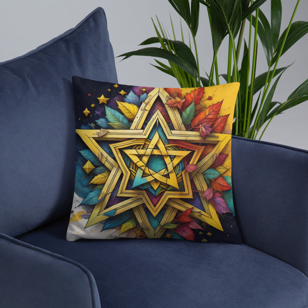 Vibrant Song | Star of David | Pillow Case