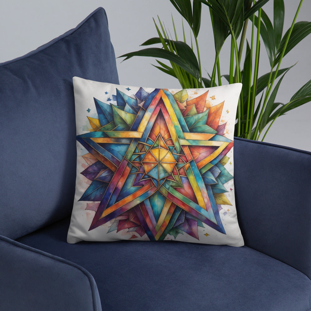 Vibrant Song | Star of David | Pillow Case