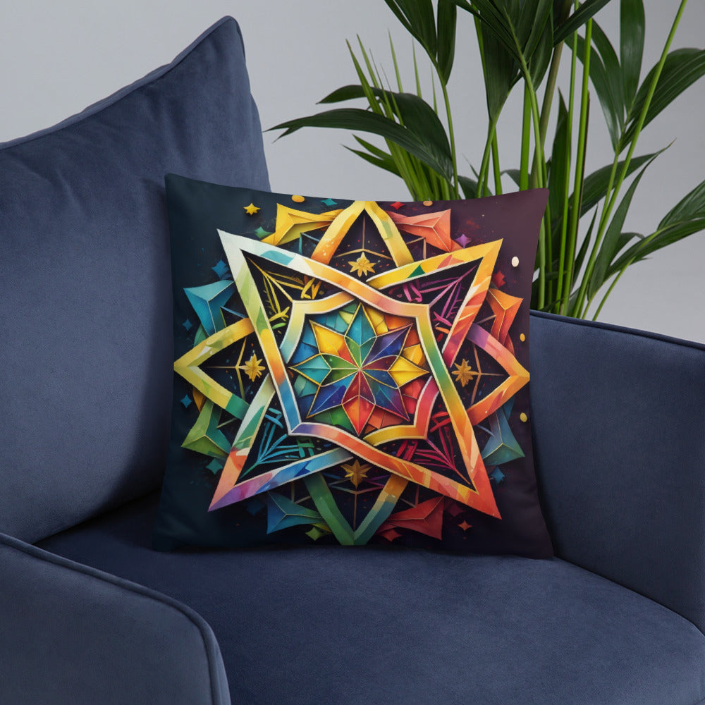 Vibrant Song | Star of David | Pillow Case