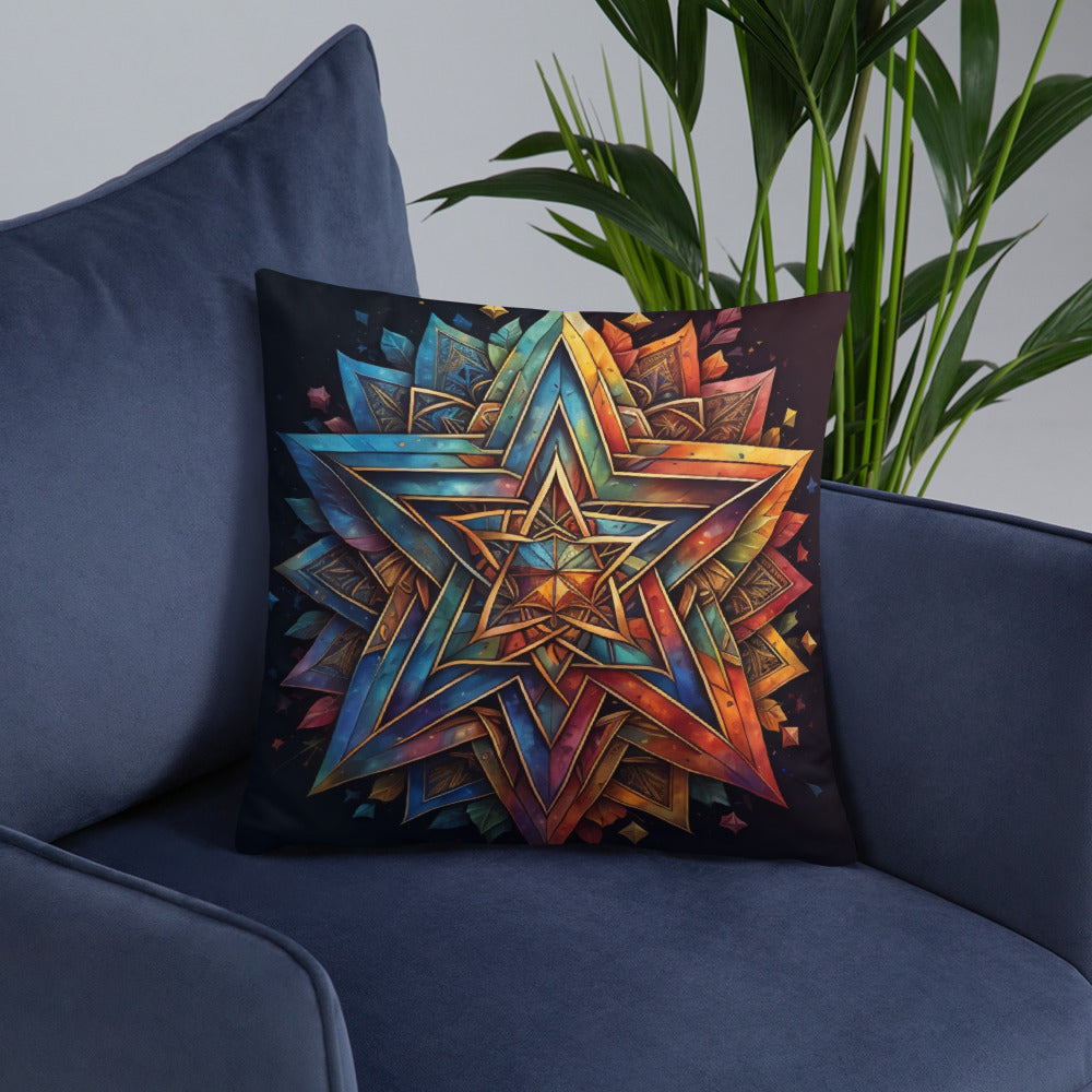 Vibrant Song | Star of David | Pillow Case