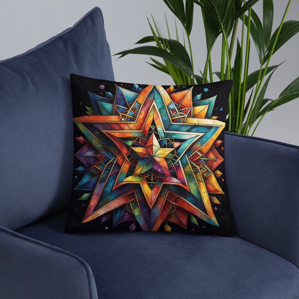 Vibrant Song | Star of David | Pillow Case