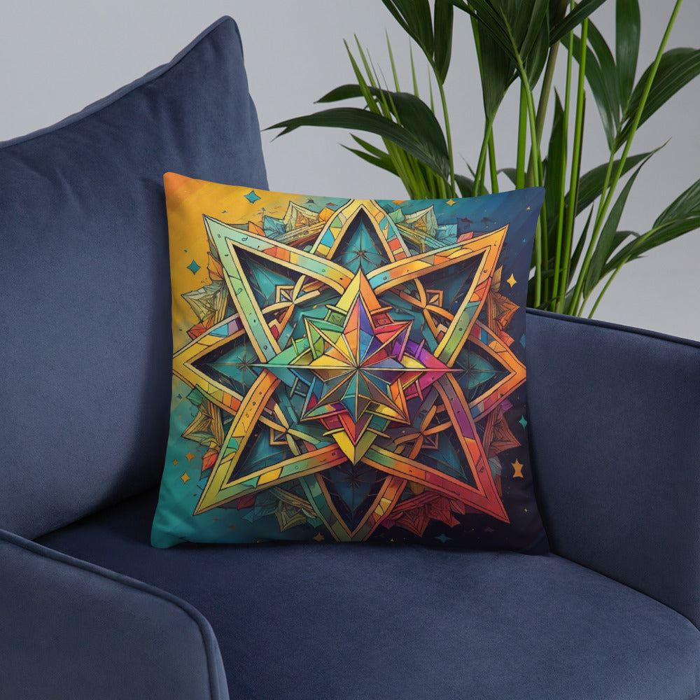 Vibrant Song | Star of David | Pillow Case