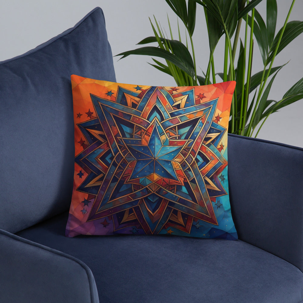 Vibrant Song | Star of David | Pillow Case