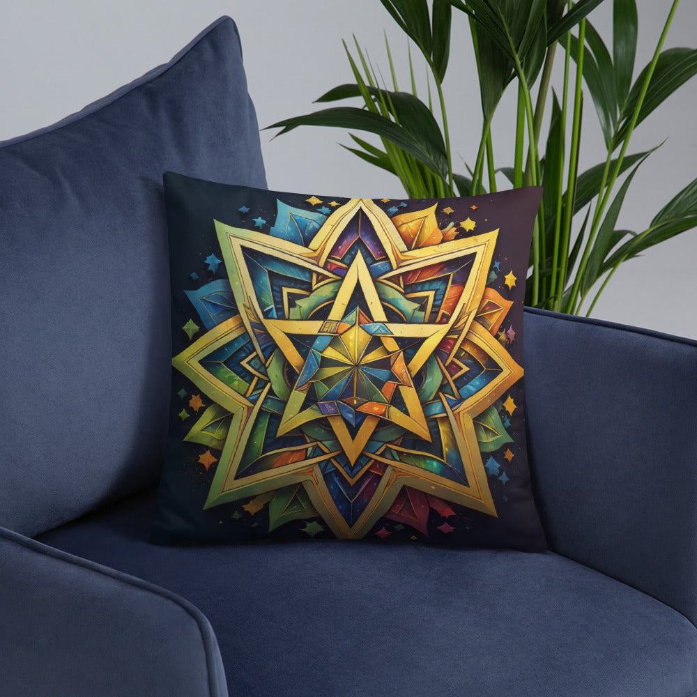 Vibrant Song | Star of David | Pillow Case