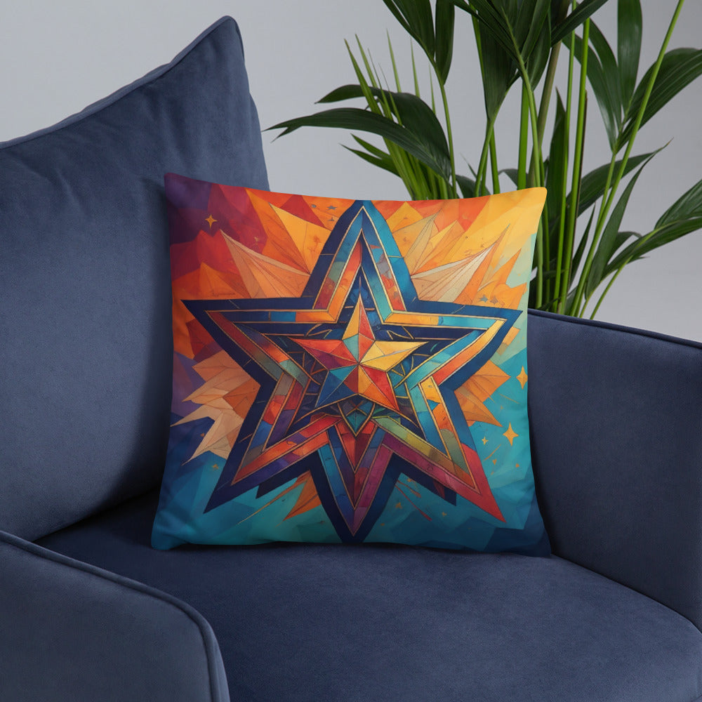 Vibrant Song | Star of David | Pillow Case