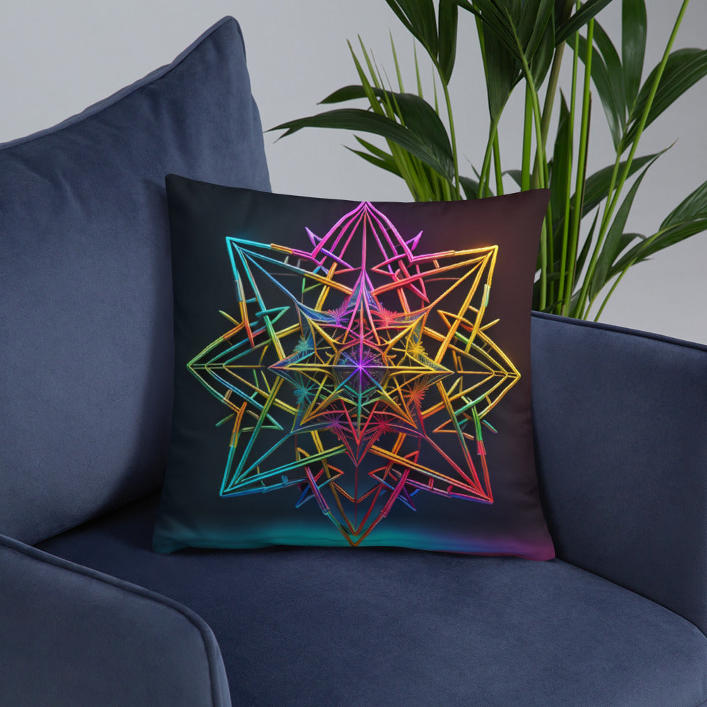 Futuristic Shine | Star of David | Pillow Case