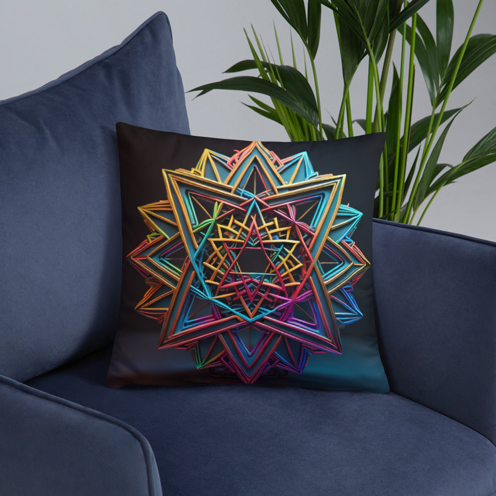 Futuristic Shine | Star of David | Pillow Case