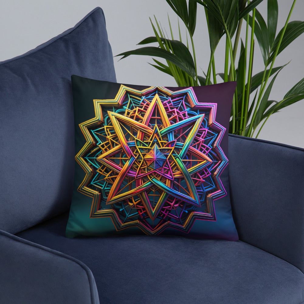 Futuristic Shine | Star of David | Pillow Case
