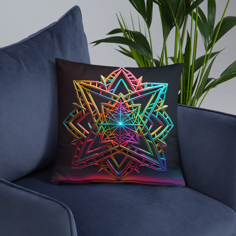 Futuristic Shine | Star of David | Pillow Case