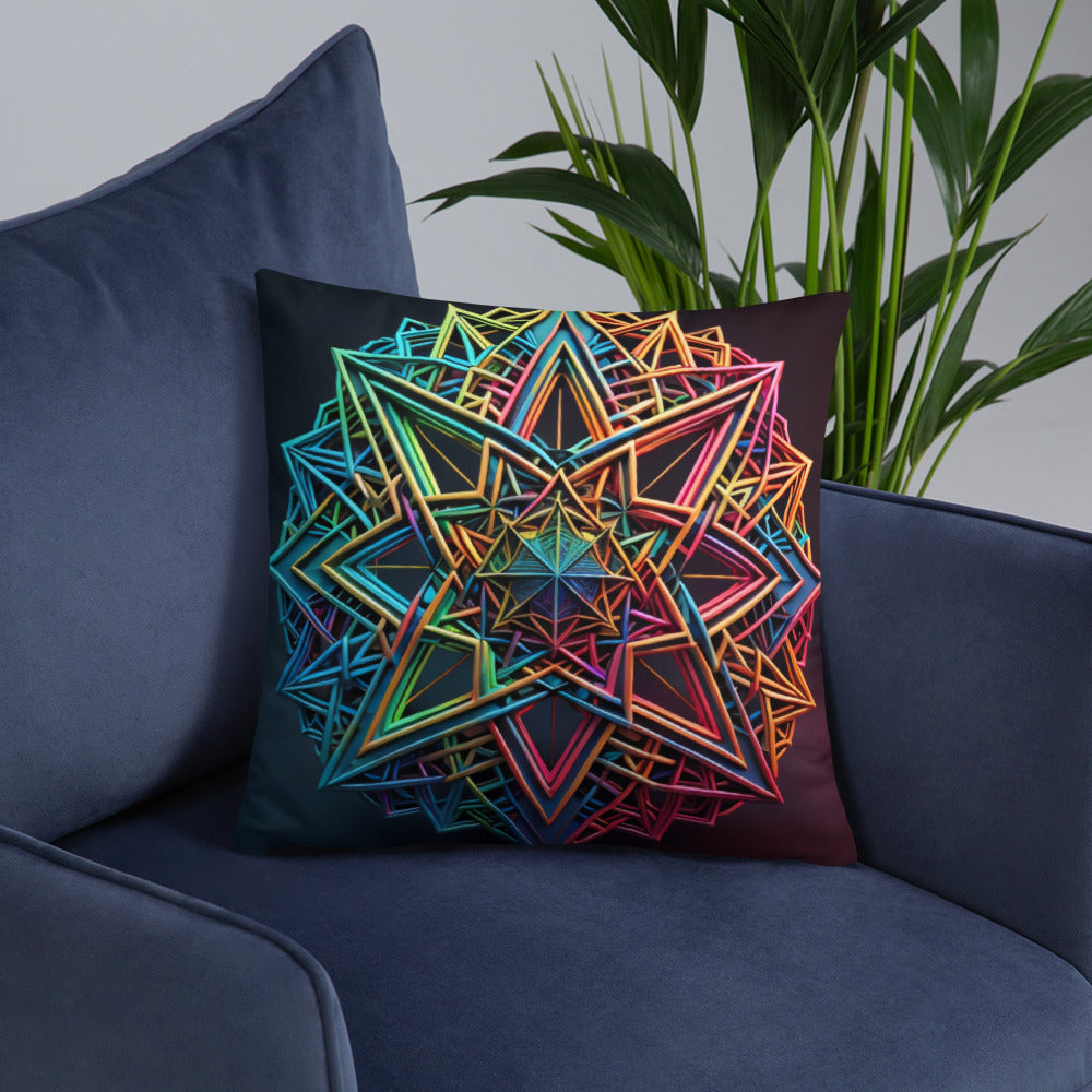 Futuristic Shine | Star of David | Pillow Case