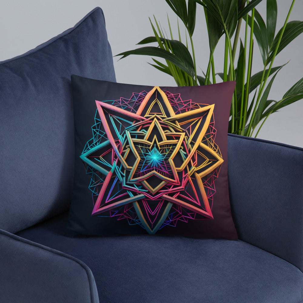Futuristic Shine | Star of David | Pillow Case