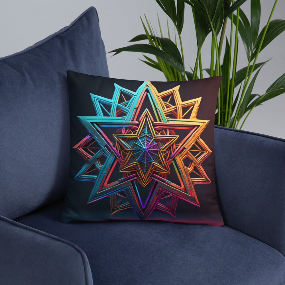 Futuristic Shine | Star of David | Pillow Case
