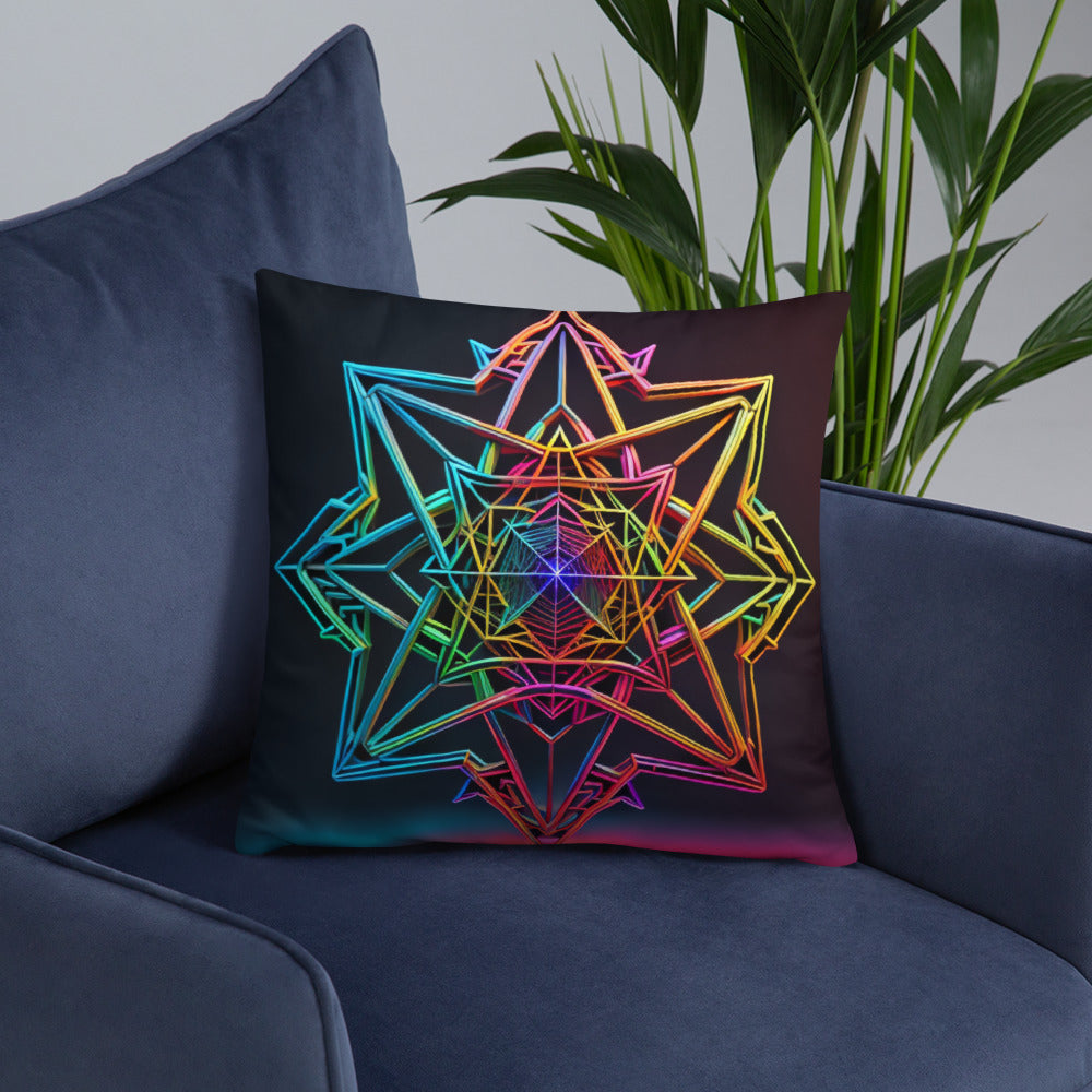 Futuristic Shine | Star of David | Pillow Case