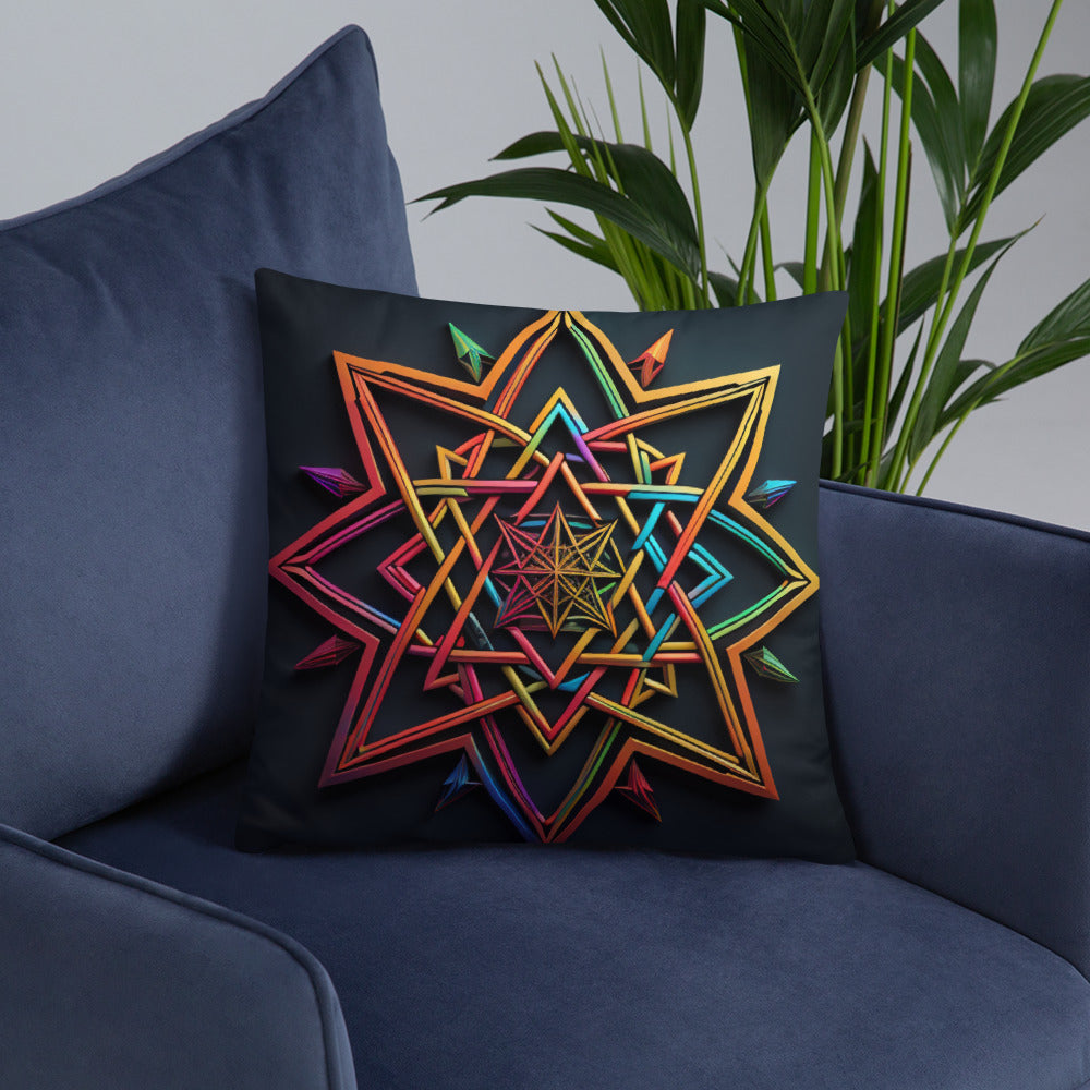Futuristic Shine | Star of David | Pillow Case