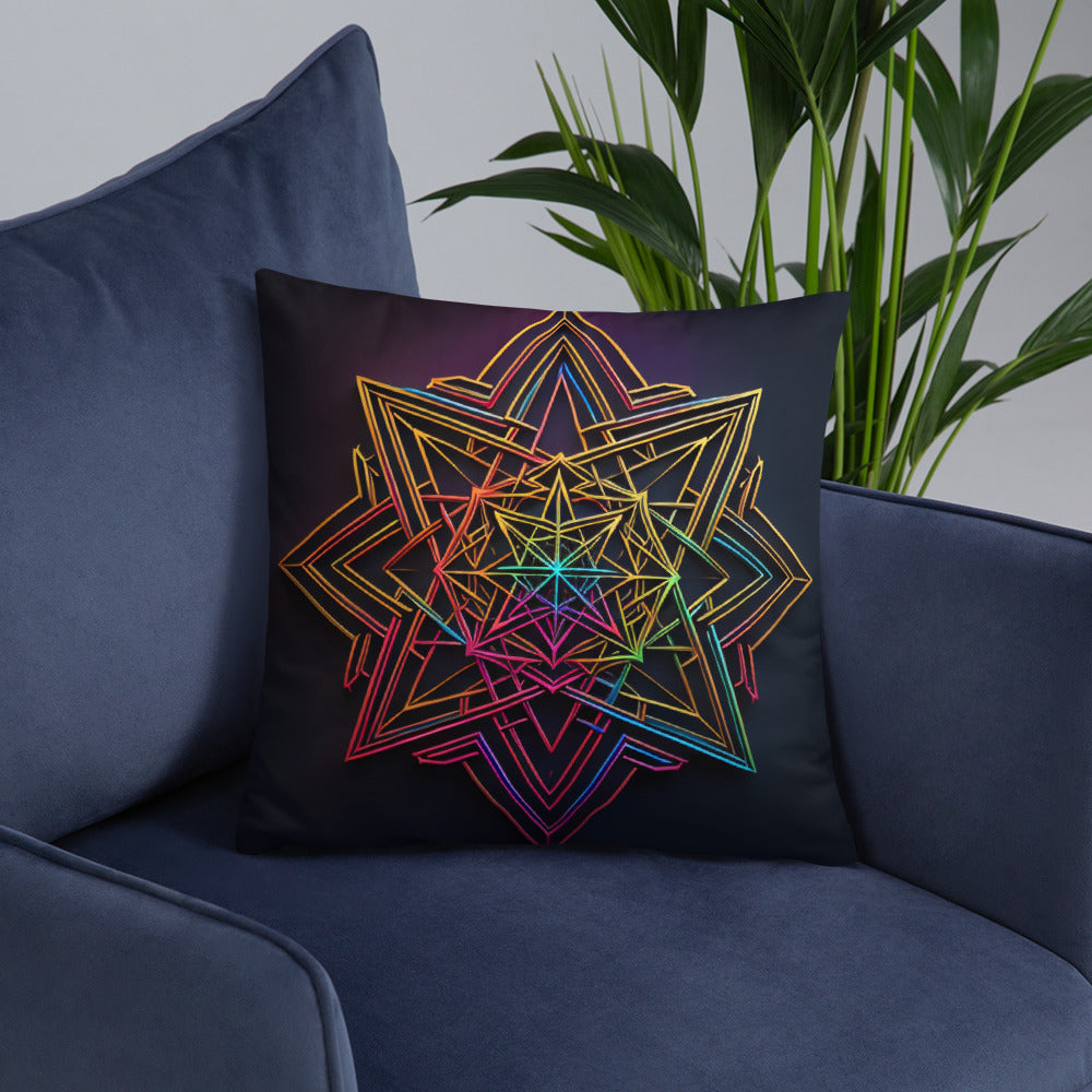 Futuristic Shine | Star of David | Pillow Case