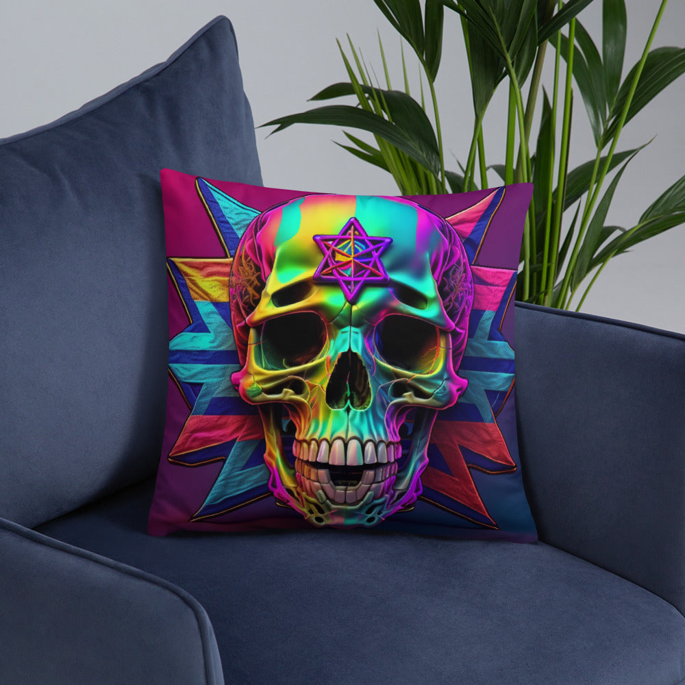 Cromo Skull | Star of David | Pillow Case