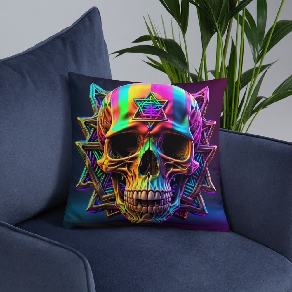 Cromo Skull | Star of David | Pillow Case