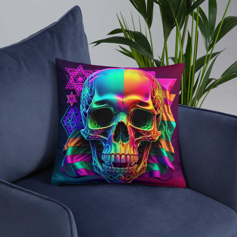 Cromo Skull | Star of David | Pillow Case
