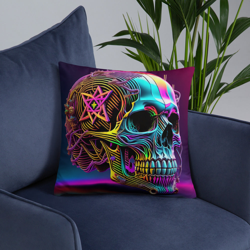 Cromo Skull | Star of David | Pillow Case
