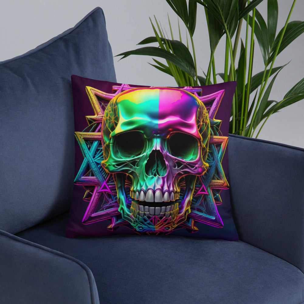 Cromo Skull | Star of David | Pillow Case