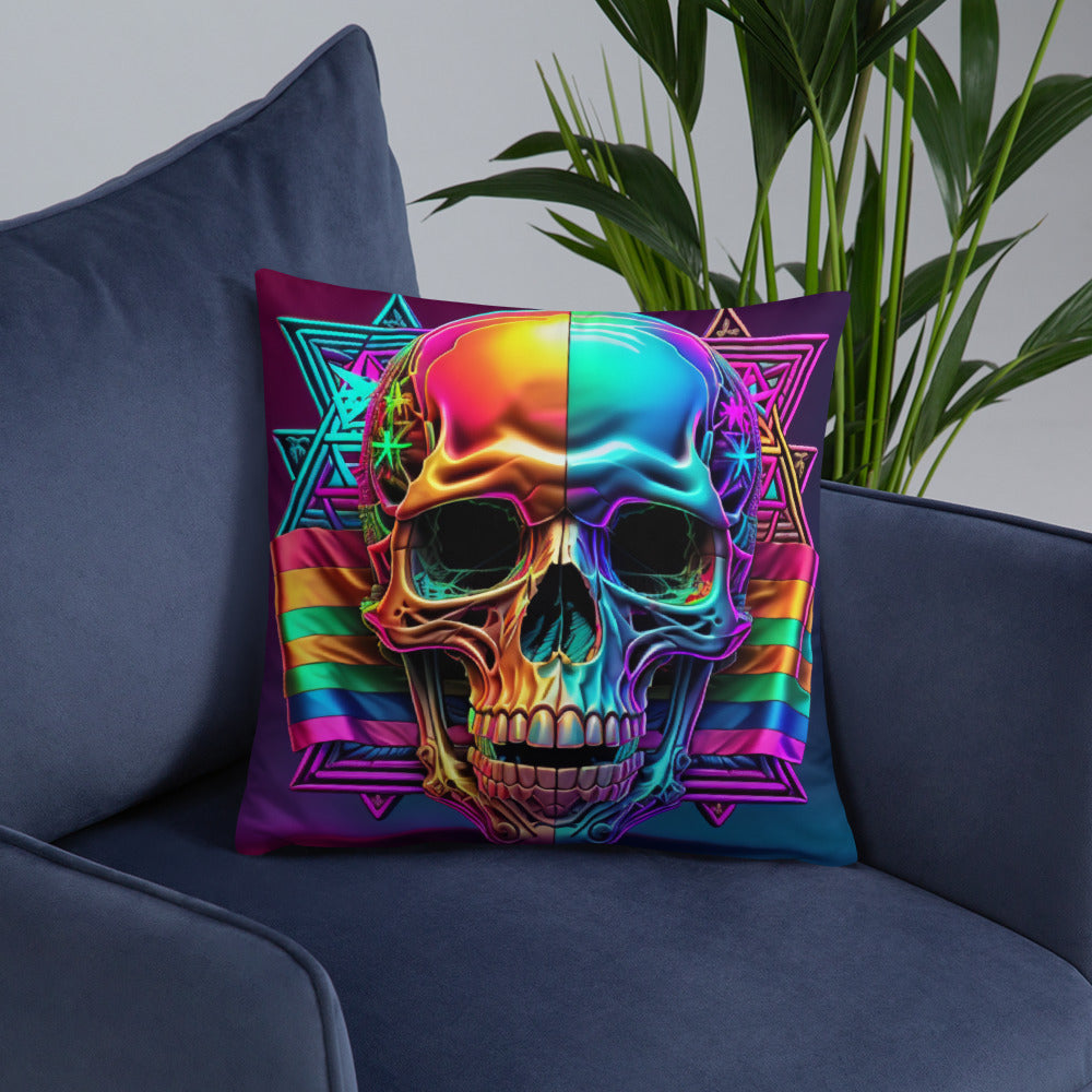 Cromo Skull | Star of David | Pillow Case