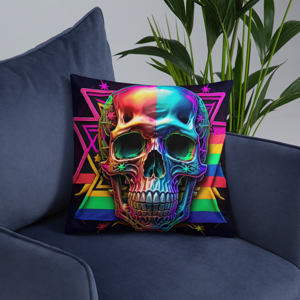 Cromo Skull | Star of David | Pillow Case