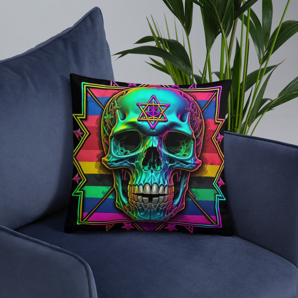 Cromo Skull | Star of David | Pillow Case