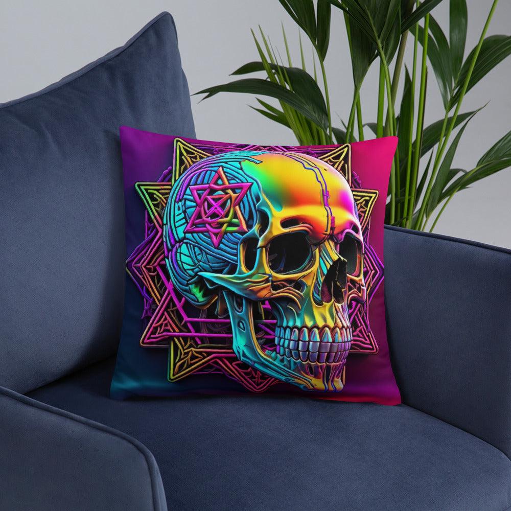 Cromo Skull | Star of David | Pillow Case