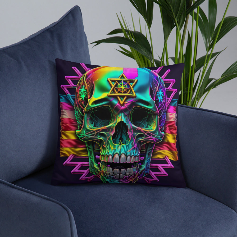 Cromo Skull | Star of David | Pillow Case